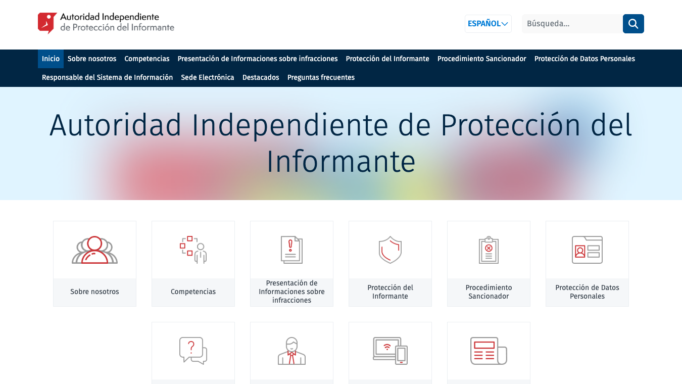 Registro AIPI responsables Canal de Denuncias: responsables del sistema de información