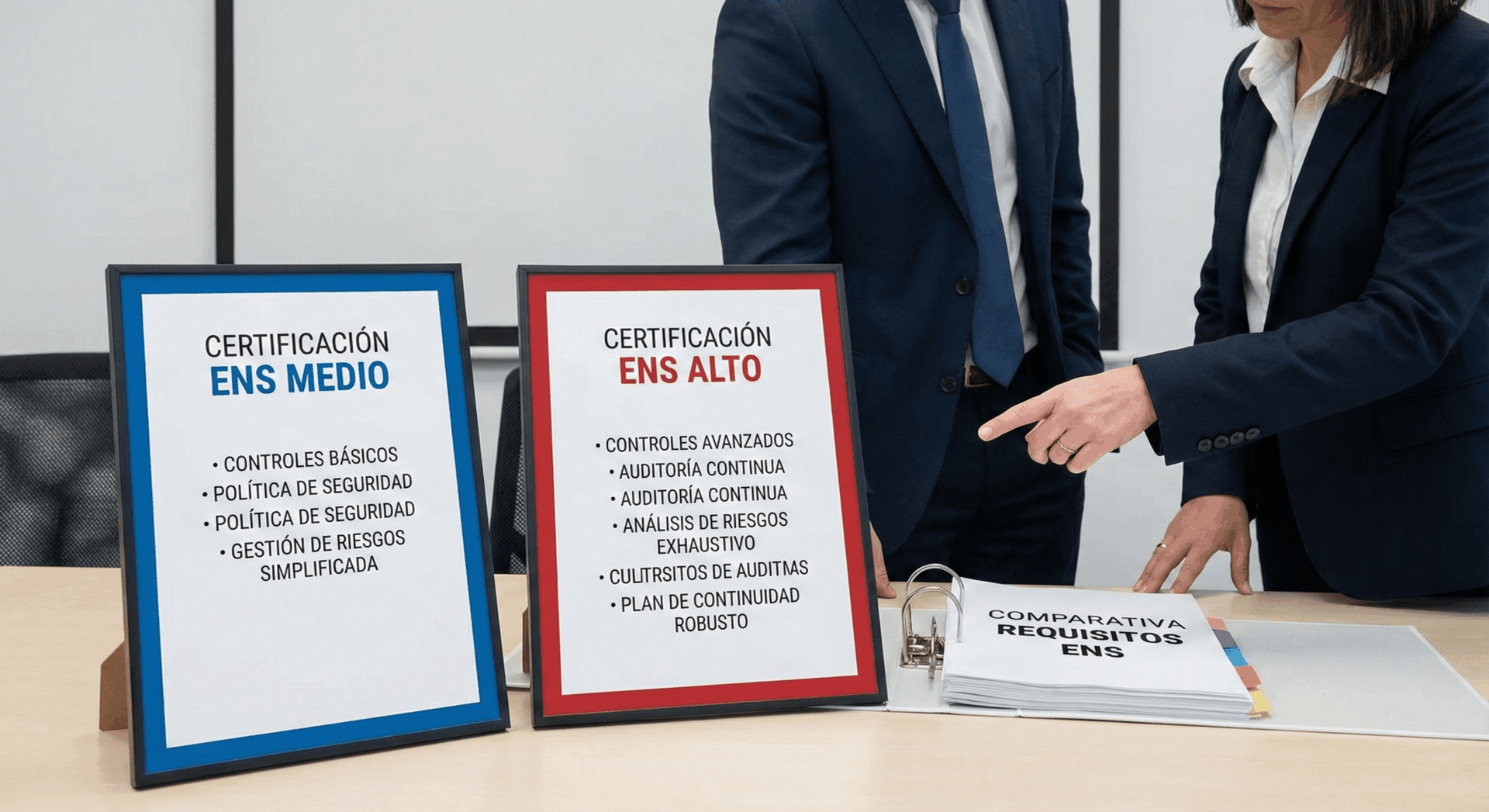 Comparativa certificación ENS medio versus ENS alto requisitos diferencias