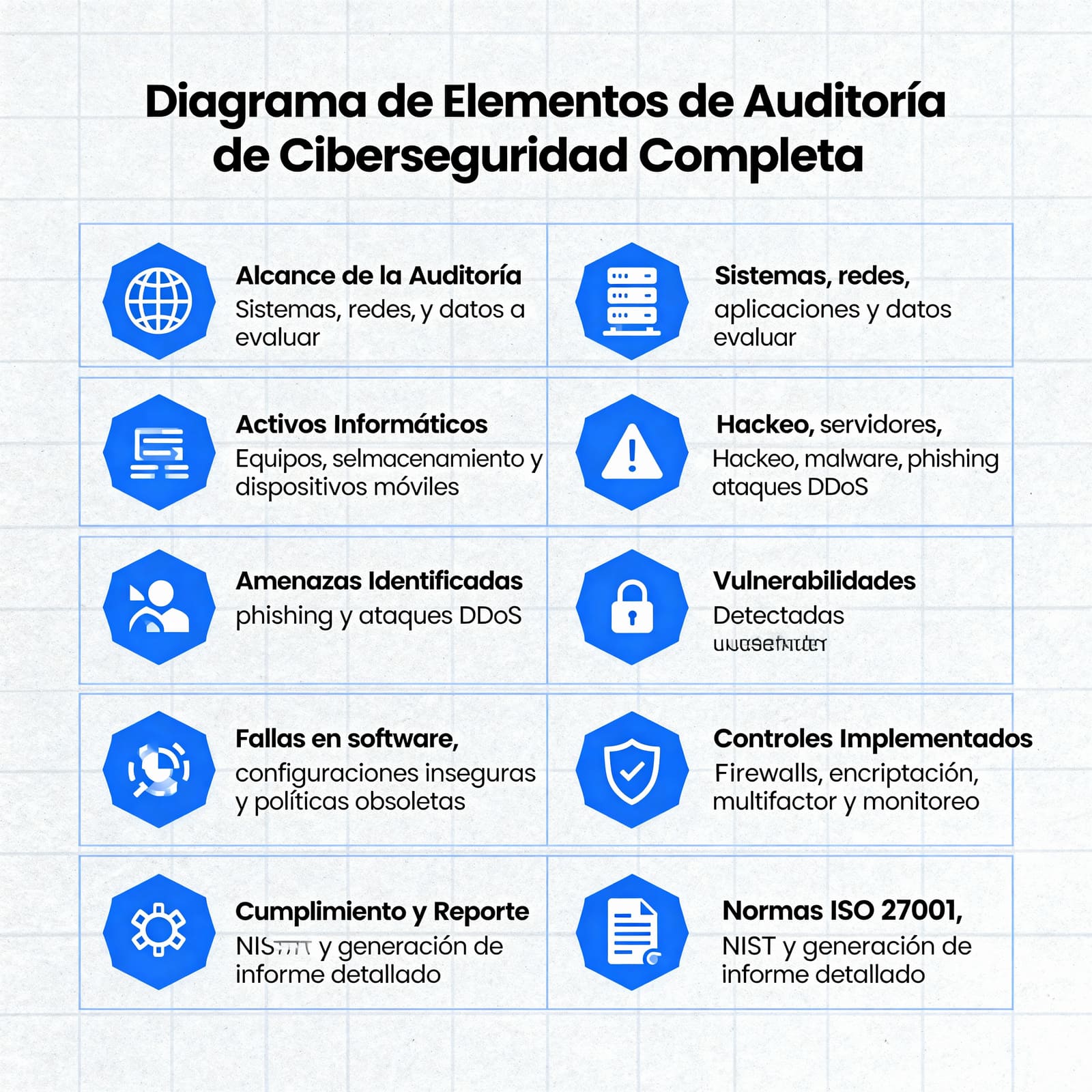 Diagrama elementos auditoría completa