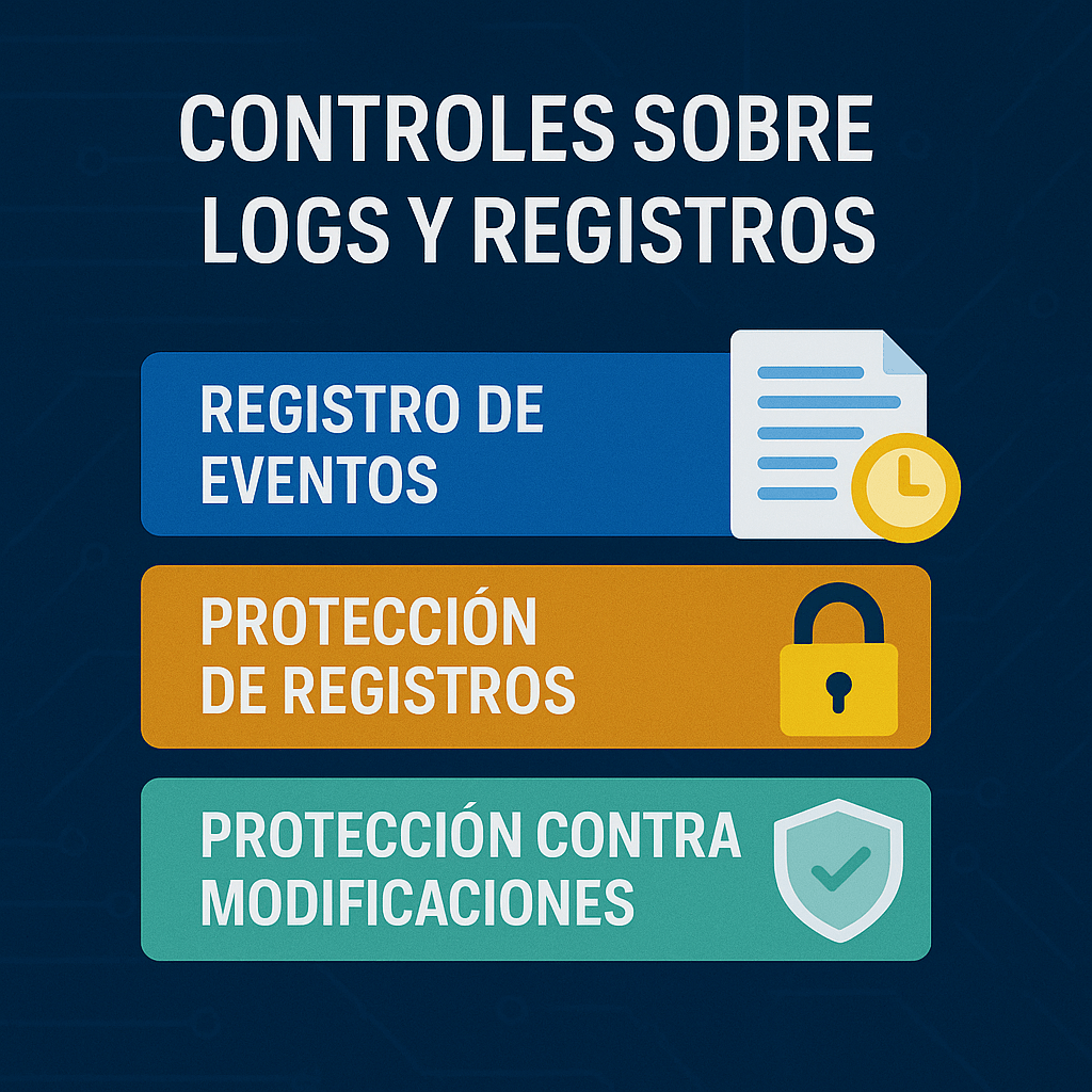 Ejemplo de logs de seguridad protegidos con cifrado