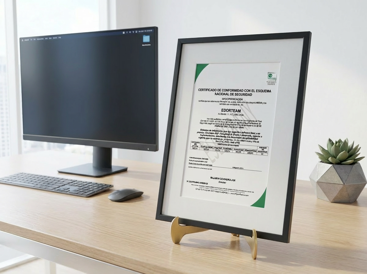 Edorteam obtiene la certificación del Esquema Nacional de Seguridad (ENS)